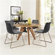 Homycasa Velvet Upholstered Dining Chair (Set of 2)