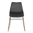 Homycasa Velvet Upholstered Dining Chair (Set of 2)