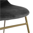 Homycasa Velvet Upholstered Dining Chair (Set of 2)