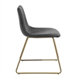 Homycasa Velvet Upholstered Dining Chair (Set of 2)