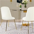 Homycasa Velvet Side Chair Set of 2
