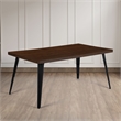 Homycasa 63in Dining Table-Dark Brown
