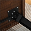 Homycasa 63in Dining Table-Dark Brown