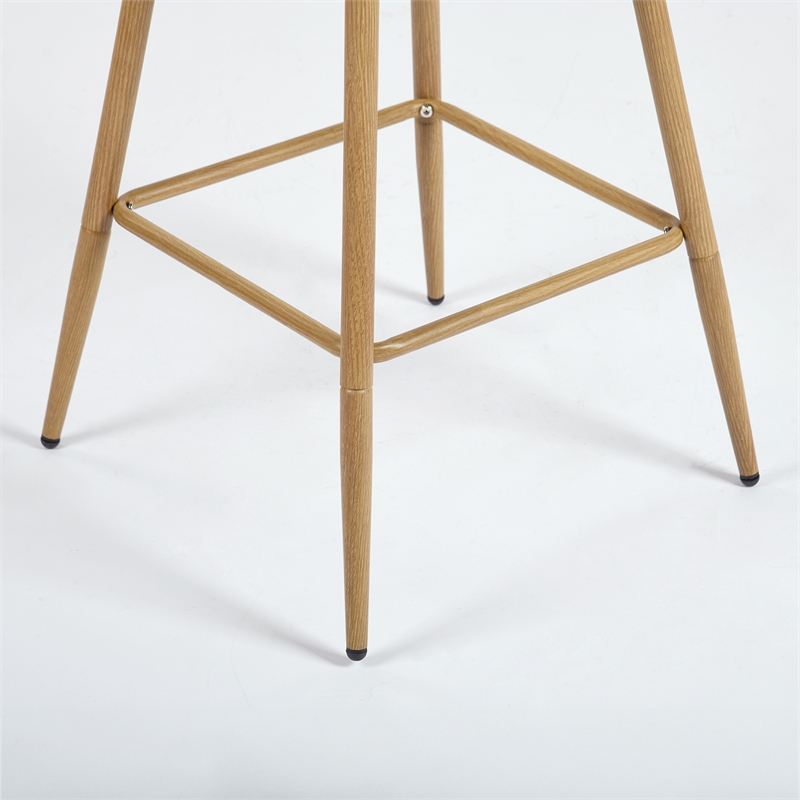 Homycasa 26in Swivel Fabric Counter Barstools Set of 2- Beige