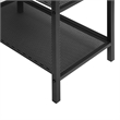 Homycasa Rustic Brown and Black Industrial Corner Desk with Storage Shelves