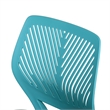 Homycasa Blue and Black Mesh Back Office Armless Task Chair