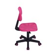 Homycasa Ergonomic Plastic Chair with Adjustable Height-Pink Backrest