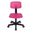 Homycasa Ergonomic Plastic Chair with Adjustable Height-Pink Backrest
