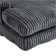 Homycasa Convertible lazy Sofa Bed with Adjustable Backrest Dark Gray