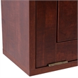 Homycasa Wall-Mounted Folding Brown Desk with Storage Shelves