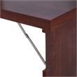 Homycasa Wall-Mounted Folding Brown Desk with Storage Shelves