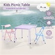 Homycasa 2 Piece Kids Table and Chair Set in Multi-Color