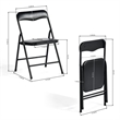 Homycasa Kids Table Chair Set Black 4 Piece Set for Play and Dining