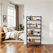 Homycasa 5 Tier Industrial Storage Shelf with Metal Frame Rustic Brown