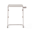 Homycasa Adjustable Folding TV Dining Tray Table with Cup Holder Beige