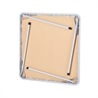 Homy Casa Gray Folding Table with Steel Frame Portable Durable