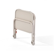 Homy Casa Beige Adjustable Folding Coffee Table with Metal Frame