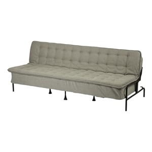 Homy Casa 75&quot Upholstery Fabric Futon Bed in Gray