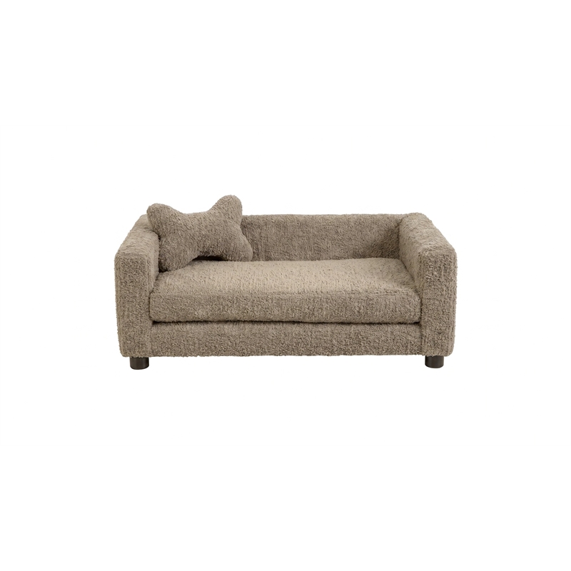 Albany 175 Faux Fur Dog Bed- Haven Cocoa