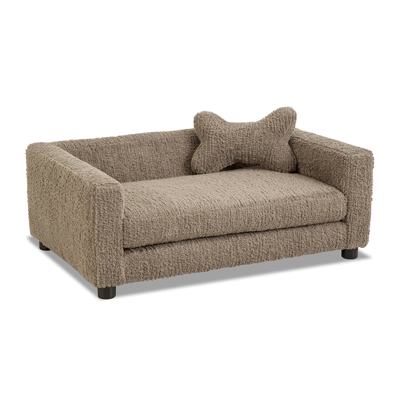 Albany 175 Faux Fur Dog Bed- Haven Cocoa
