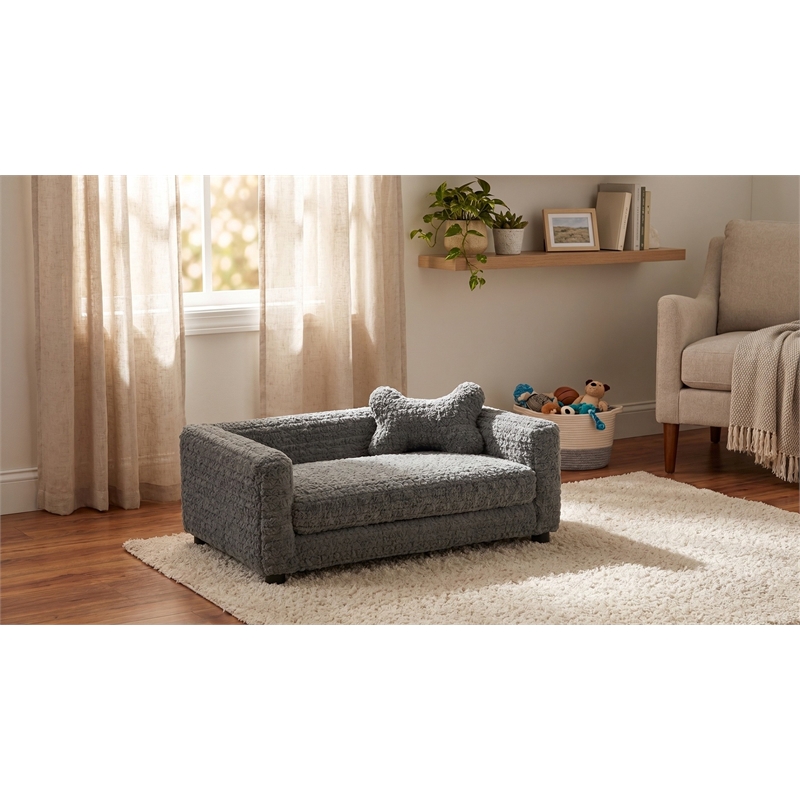 Albany 175 Faux Fur Dog Bed- Doodle Iron