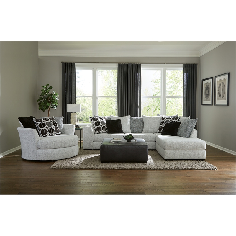 Albany 349 Ottoman in Shay Artic Gray
