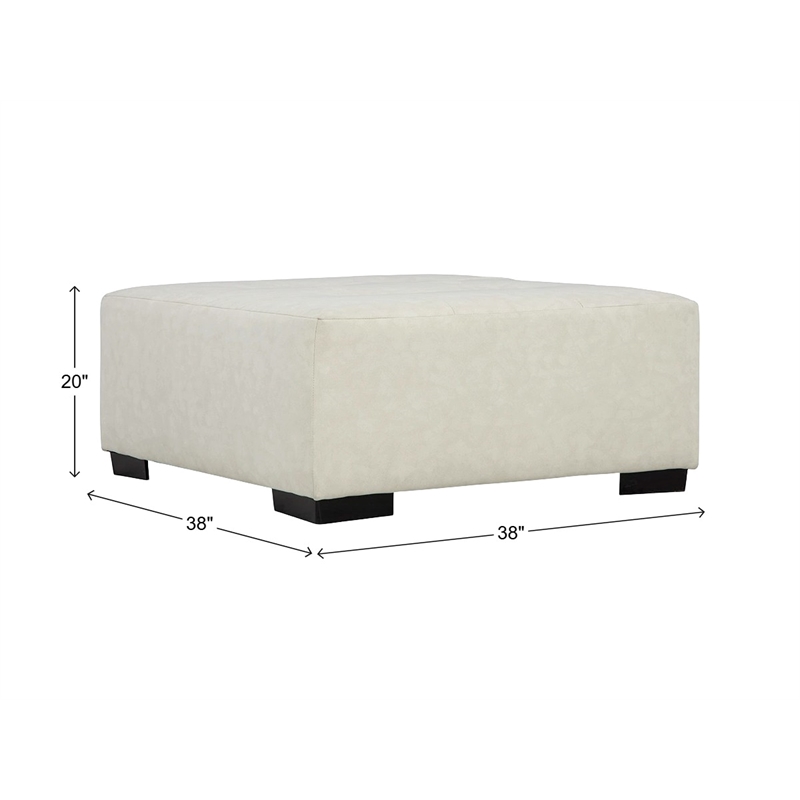 Albany 565 Cocktail Ottoman in Galactic Parchment/Bazaar Smoke
