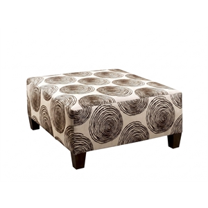 Albany 8642 Ottoman in Big Swirl Chocolate