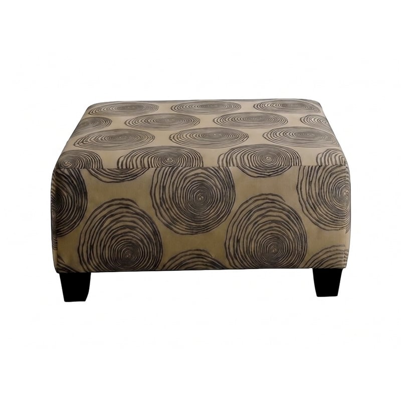 Albany 8642 Ottoman in Big Swirl Smoke Gray
