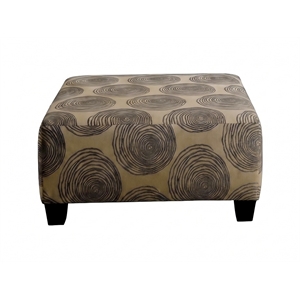 Albany 8642 Ottoman in Big Swirl Smoke Gray