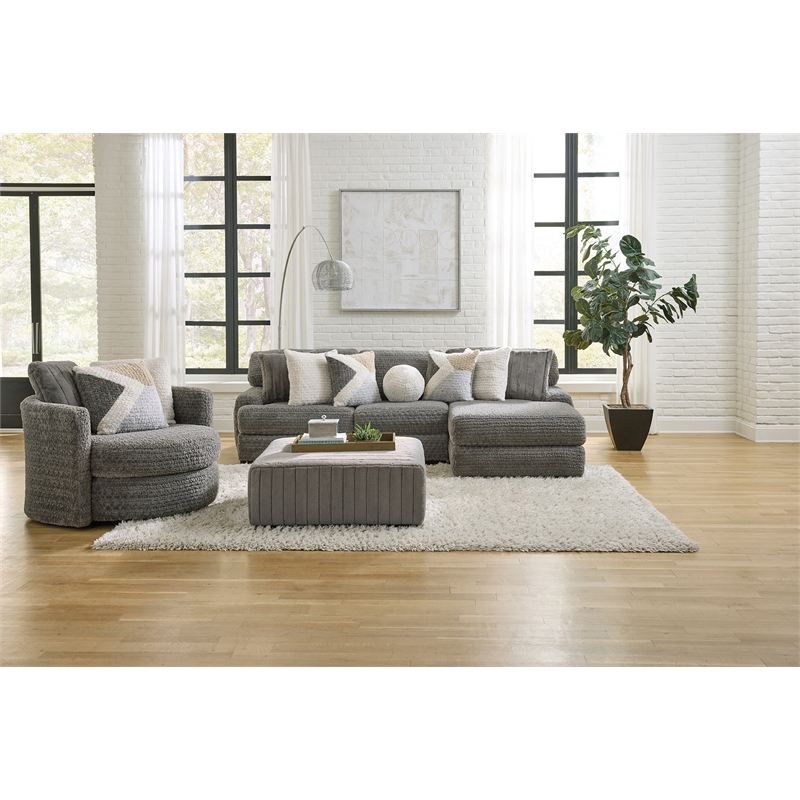 Albany 934 Ottoman in Doodle Iron/Gray
