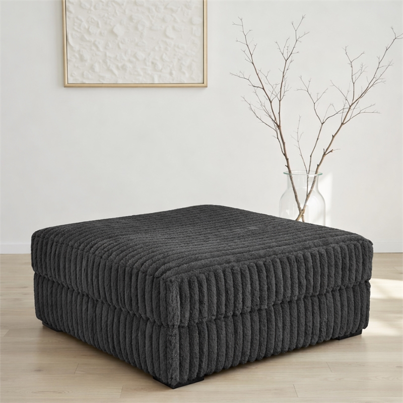 Albany 908 Ottoman in Mondo Gunmetal