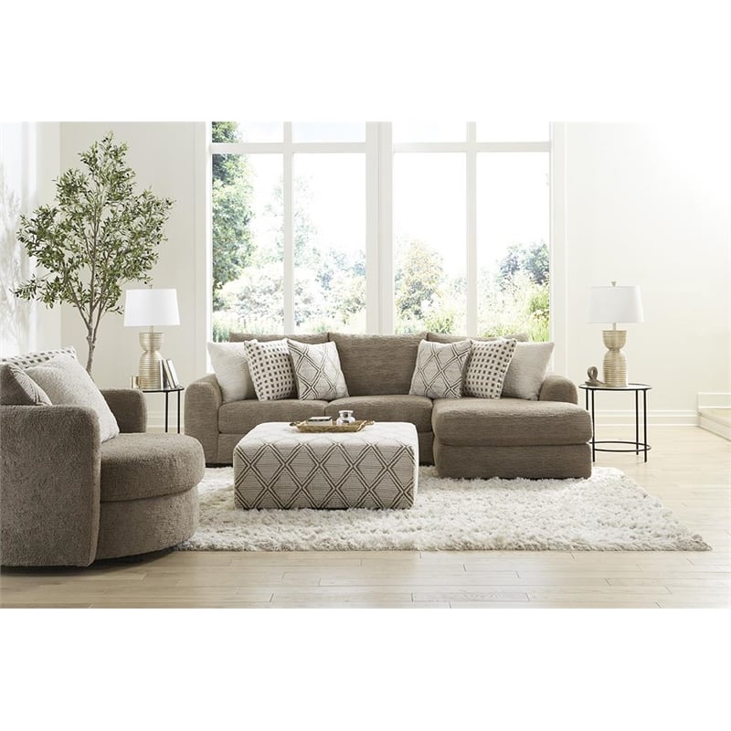Albany 672 Cocktail Ottoman in Haven Cocoa