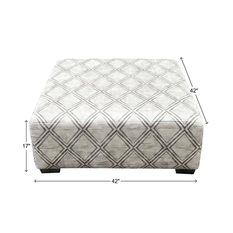Albany 672 Cocktail Ottoman in Haven Cocoa