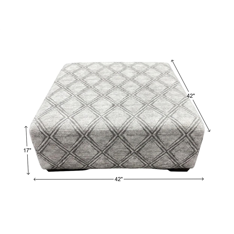 Albany 672 Cocktail Ottoman in Haven Dove