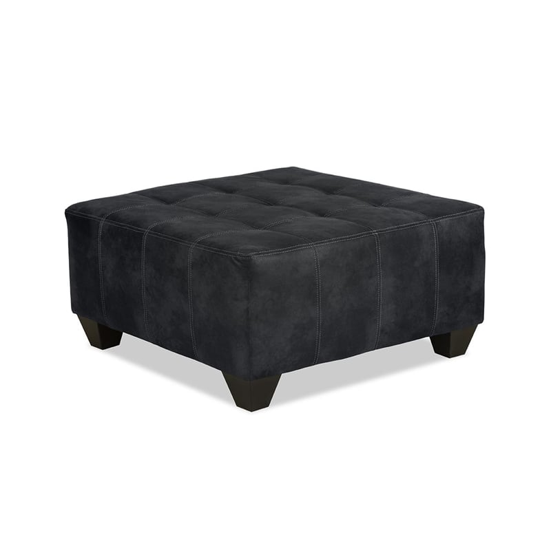 Albany 2127 Cocktail Ottoman in Black
