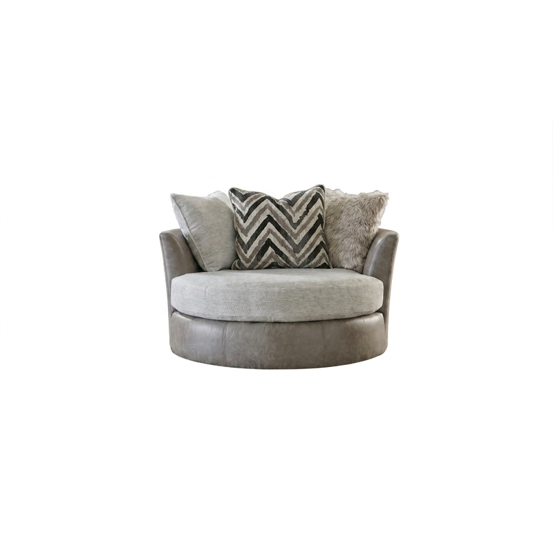 Albany 349 Swivel Chair in Zaftig Parchment Gray