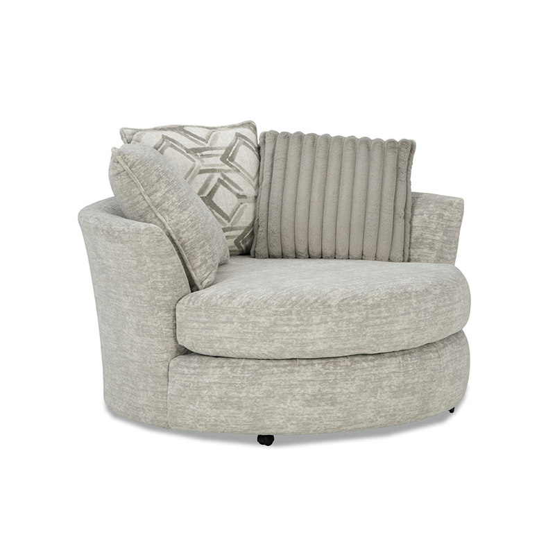 Albany 8642 Swivel Chair in Galactic Oyster Gray