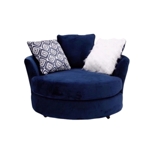 Albany 8642 Swivel Chair in Navy Blue