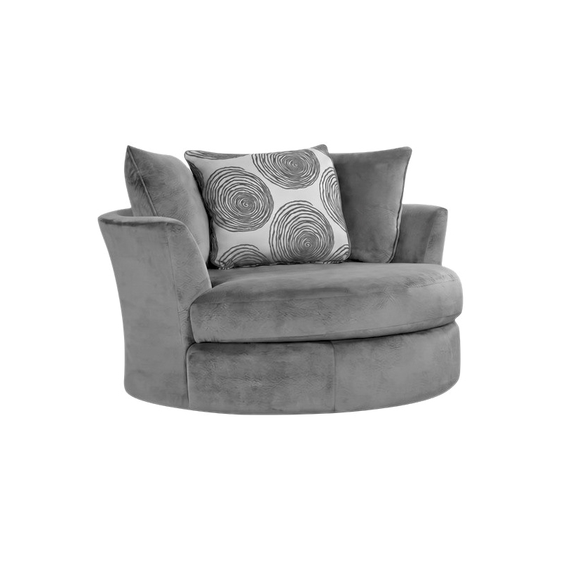Albany 8642 Swivel Chair in Smoke Gray