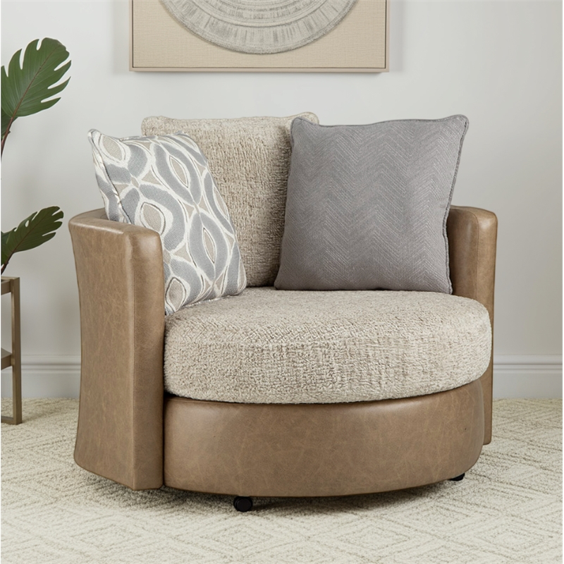 Albany 355 Swivel Chair in Beige