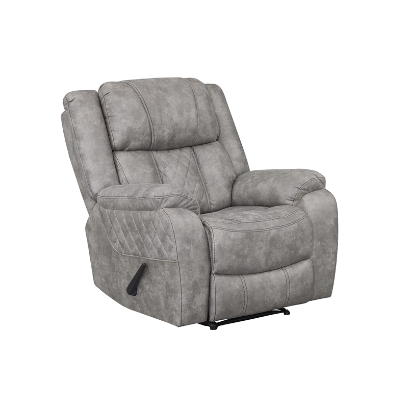 Albany Lux Recliner in Pewter/Gray