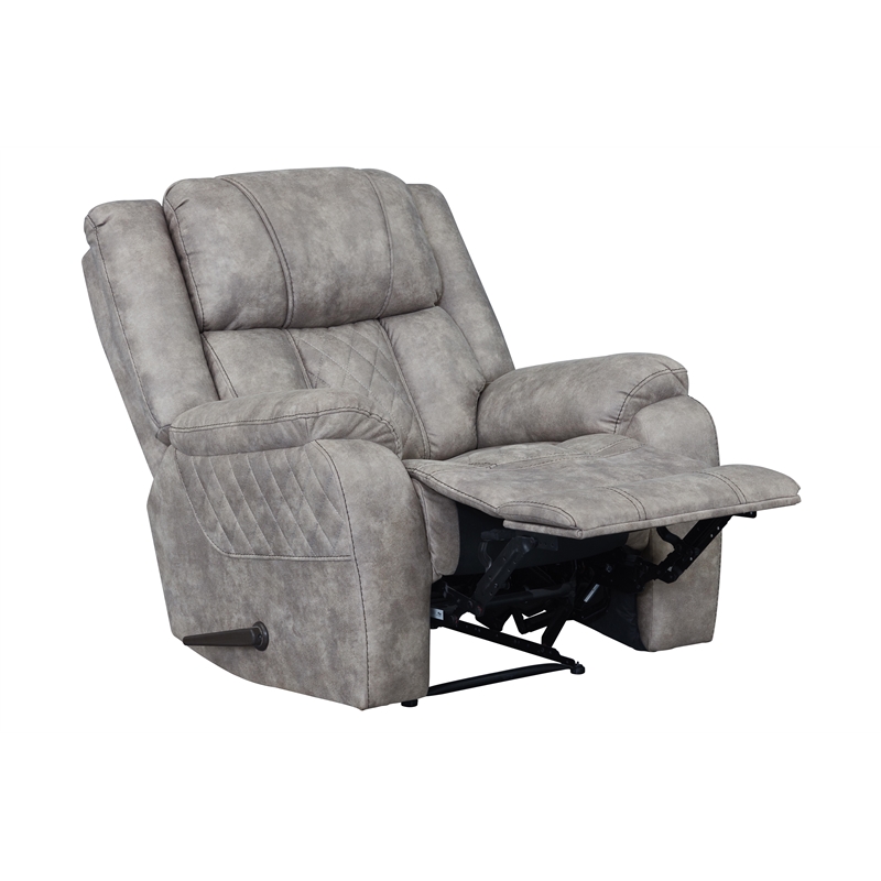 Albany Lux Recliner in Pewter/Gray