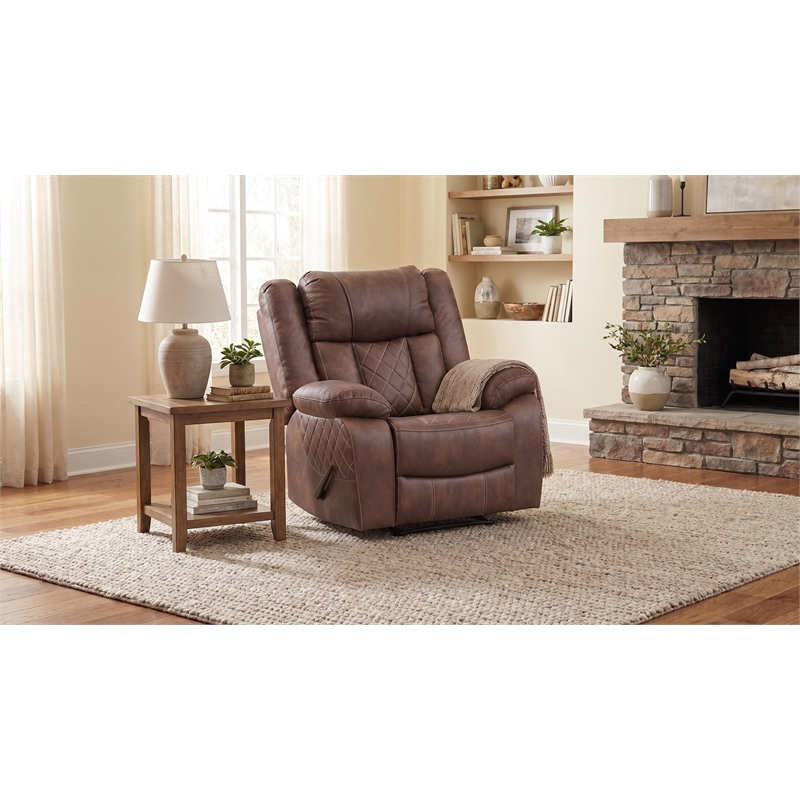 Albany Lux Recliner Brown
