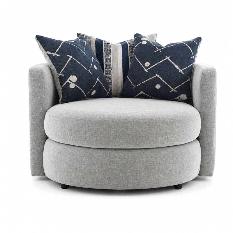 Albany 462 Swivel Chair in Indigo/Gray
