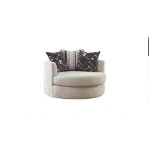 Albany 462 Swivel Chair in Beige/Blue