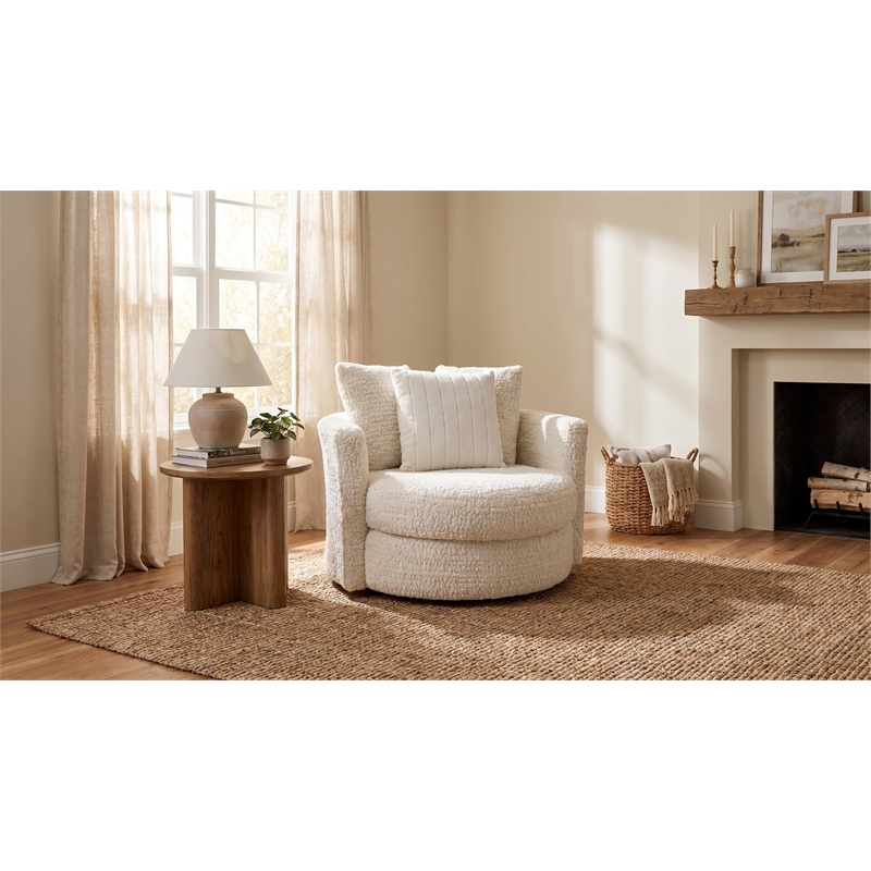 Albany 934 Swivel Chair in Ivory Cream