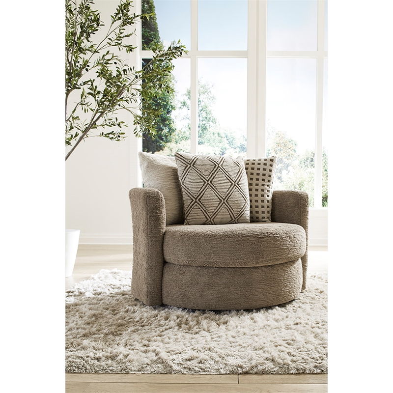 Albany 672 Swivel Chair in Cocoa Brown