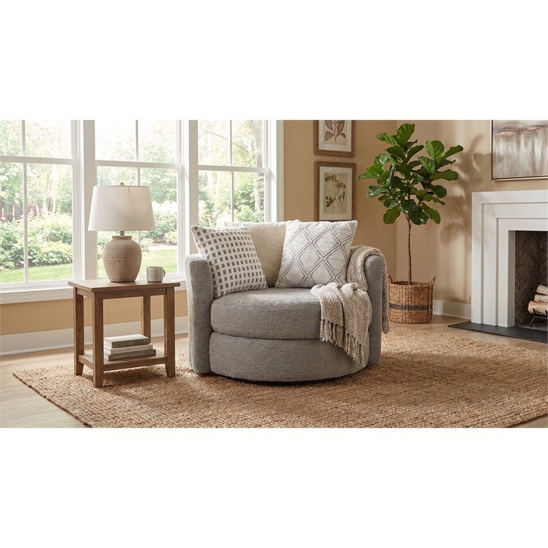 Albany 672 Swivel Chair in Dove Gray
