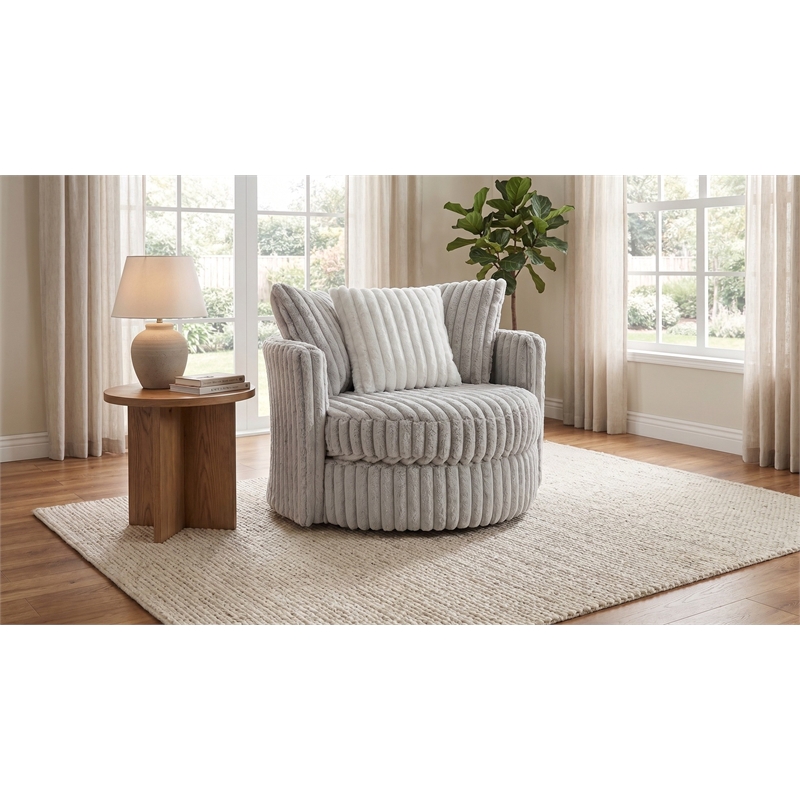 Albany 908 Swivel Chair in Gray
